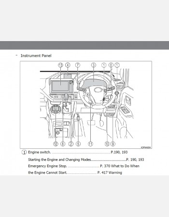 toyota noah 2017-2018 owners manual in english